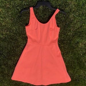 Light Orange Old Navy Sleeveless Flair Dress